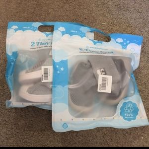 2 pairs of 2 Tiny Feet Toddler Shoes